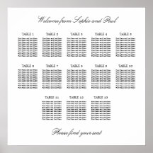 13 Bord Elegant Minimalistisk Placeringsplan