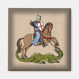 13:e århundradet Saint George och Dragon Magnet