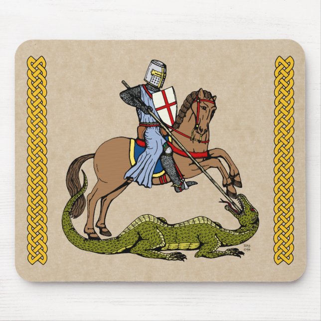 13:e århundradet Saint George och Dragon Musmatta (Framsidan)