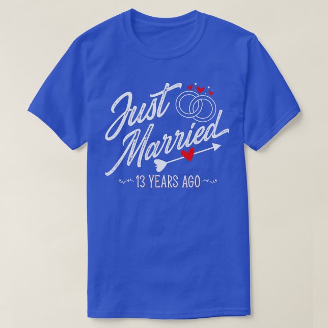 13:e Bröllop-årsdagen av gåvor till henne T Shirt (Design framsida)