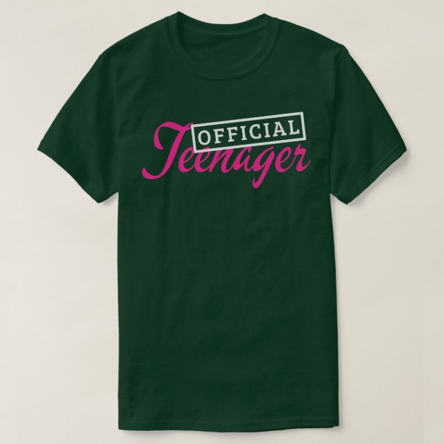 13:e födelsedag 13 år gammal t shirt (Design framsida)