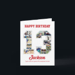 13:e födelsedag 13 fotokollage kort<br><div class="desc">Fira 13-årsdagen eller bröllop-årsdagen med den här anpassningsbarna fotokollage. Välj dina favoritfoton för visning. Anpassa namn, text och datum för att passa tillfälle. Det här kommer att bli en underbar keepy med personlig-budskap att se tillbaka på med familj och vänner. Om du behöver något annat nummer som kollage, kan du...</div>