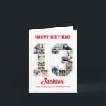 13:e födelsedag 13 fotokollage kort<br><div class="desc">Fira 13-årsdagen eller bröllop-årsdagen med den här anpassningsbarna fotokollage. Välj dina favoritfoton för visning. Anpassa namn, text och datum för att passa tillfälle. Det här kommer att bli en underbar keepy med personlig-budskap att se tillbaka på med familj och vänner. Om du behöver något annat nummer som kollage, kan du...</div>