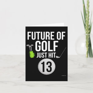 13:e födelsedag Golf T Shirt 13 år gammal födelsed Kort