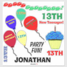 13:e födelsedag: Kupkakor Buboner Vinyl