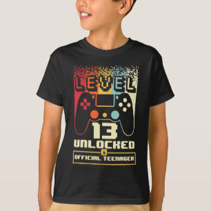 13:e födelsedag med lyft på nivå 13 Olåst Officiel T Shirt