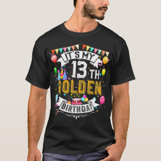 13:e födelsedag min 13:e gyllene födelsedag t shirt