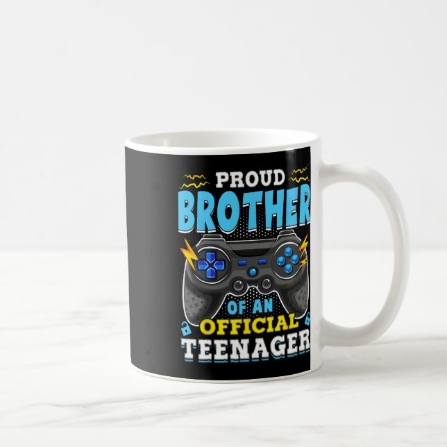 13:e födelsedag Proud Brother Officiell Teenager V Kaffemugg (Höger)