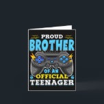 13:e födelsedag Proud Brother Officiell Teenager V Kort<br><div class="desc">13:e födelsedag,  toneröverkant för Officiell av proud-broder Video-spel överst</div>