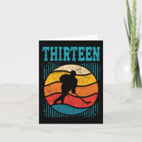 13:e födelsedag Retro Ice Hockey 13 år gammal Boy 