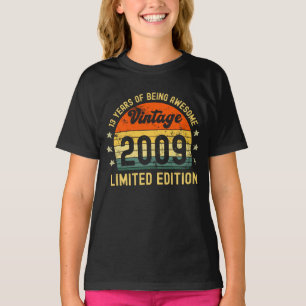13:e födelsedag, vintage 2009 begränsad utgåva t shirt