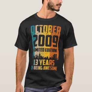 13:e födelsedagen 13 år Fantastisk sedan oktober 2 T Shirt