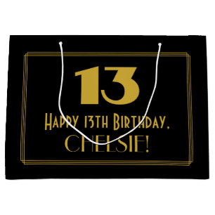 13:e födelsedagen — Art Deco Inspired Titta "13" &