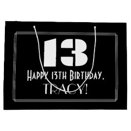 13:e födelsedagen ~ Art Deco Inspired Titta "13" +