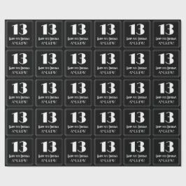 13:e födelsedagen - Art Deco Inspired Titta "13",  Presentpapper