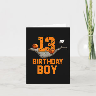 13:e födelsedagen Basketball Jersey 13-årig pojke  Kort