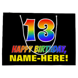 13:e födelsedagen: Fet, Roligt, enkel, regnbåge 13