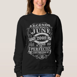 13:e födelsedagen för raserna juni 2009 13 år t shirt