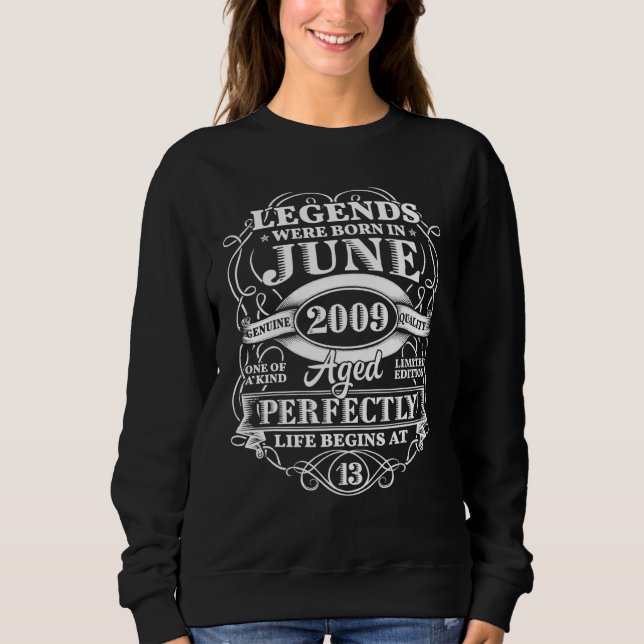 13:e födelsedagen för raserna juni 2009 13 år t shirt (Framsida)