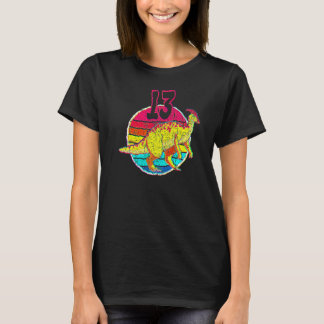 13:e födelsedagen I Parasaurolophus I Familjematch T Shirt