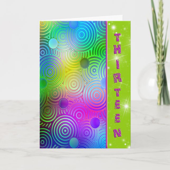 13:e födelsedagen kort (Framsida)