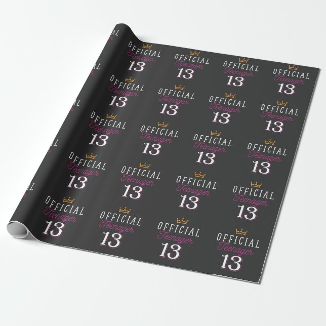 13:e födelsedagen Princess Officiell Teenager Presentpapper (Utrullad)