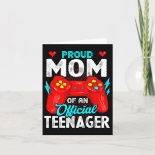 13:e födelsedagen Proud Mamma Officiell Teenager V Kort