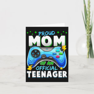 13:e födelsedagen Proud Mamma Officiell Teenager V Kort