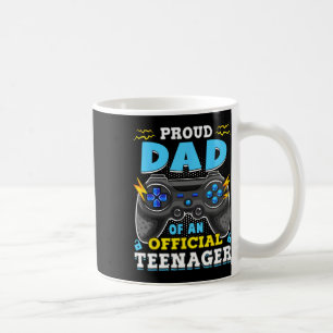 13:e födelsedagen Proud Pappa Officiell Teenager V Kaffemugg