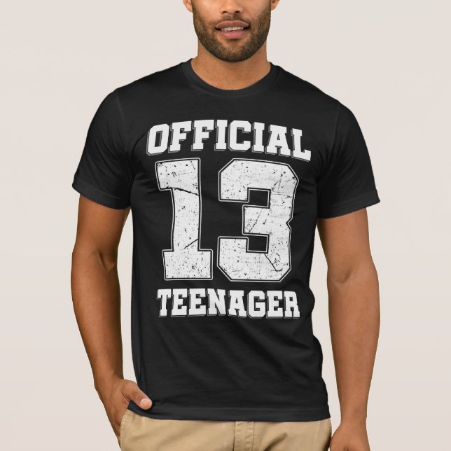 13:e födelsedagen tretton år gammal Officiell tonå T Shirt (Framsida)