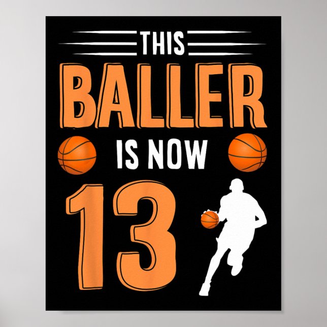 13:e födelsedagsbasket - den här bollen är nu 13 poster (Framsidan)
