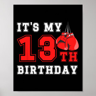 13: e Födelsedagsfesten - 13 år gammal boxare Poster