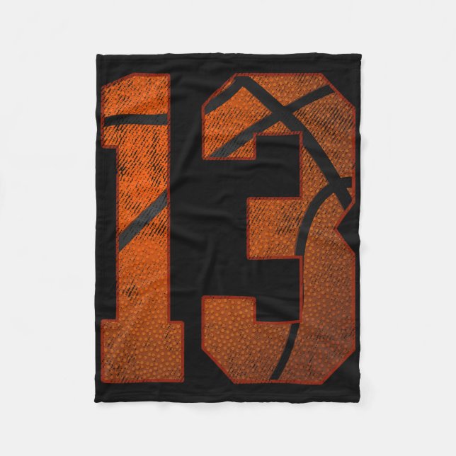 13:e Födelsedagsfesten Tretton 13 år gamla bysketb Fleecefilt (Framsidan)