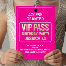 13:e Födelsedagsfesten, VIP Pass, Level 13, flicko