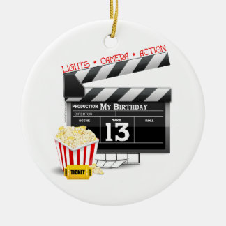 13:e födelsedagsfilmen Party Julgransprydnad Keramik