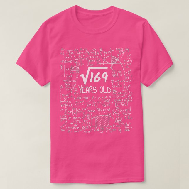 13:e födelsedagstorget roten 169 13 år gammal  t shirt (Design framsida)