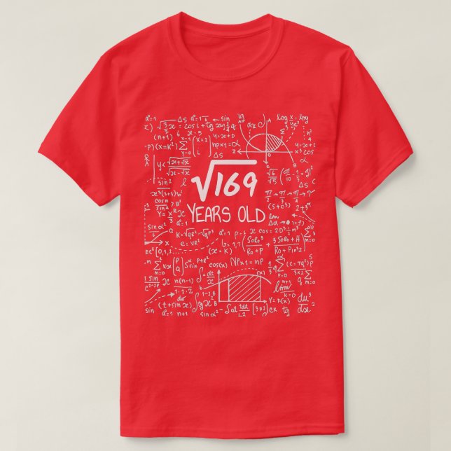 13:e födelsedagstorget roten 169 13 år gammal t shirt (Design framsida)