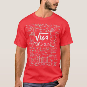 13:e födelsedagstorget roten 169 13 år gammal t shirt