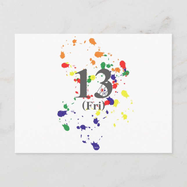 13:e Fredag Vykort (Framsida)