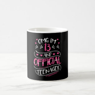 13:e Officiellen för flickor Kaffemugg
