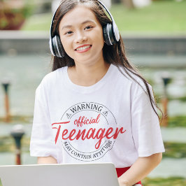 13:e Officiellen för tonåringar 13 år gammal Tonår T Shirt