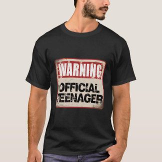 13:e Officiellen för varning Nager 13 år T Shirt