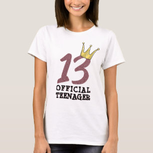 13:e Officiellen på födelsedagen Tonåring Tonå T Shirt