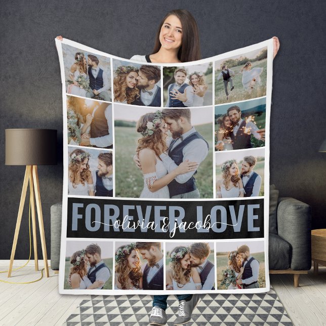 13 Fotokollage Forever love par Namn Fleecefilt (Skapare uppladdad)