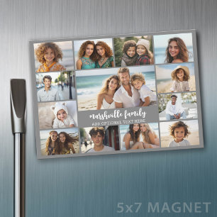 13 Fotokollage Valfri text -- Familj - Magnet
