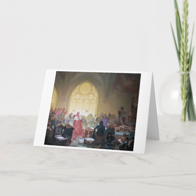 #13 Hussite Kung Jiri of Podebrady, Mucha Kort (Framsida)