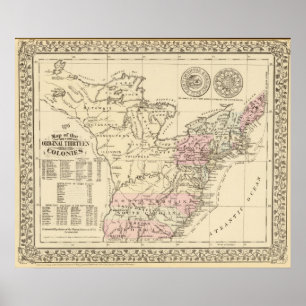13 kolonier 1776 poster