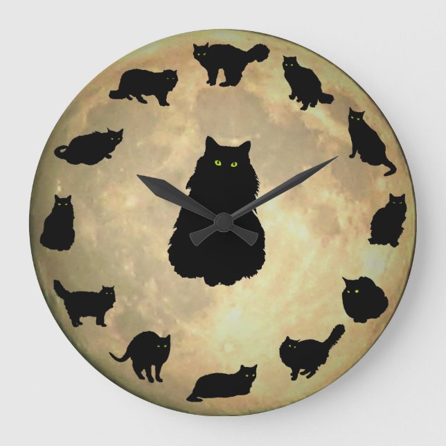13 Lucky Cats och Måne Stor Klocka (Framsida)