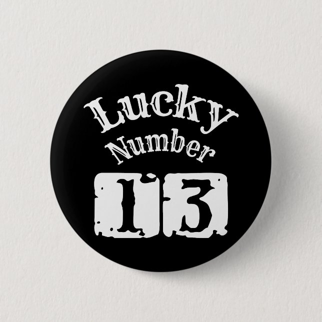 13 - Lucky Number 13 Tur Knapp (Framsida)