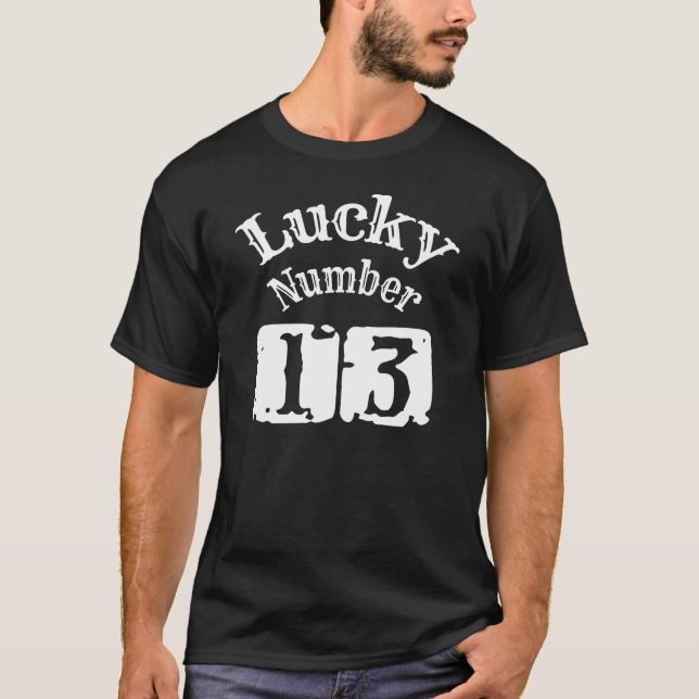 13 - Lucky Number 13 Tur T Shirt (Framsida)